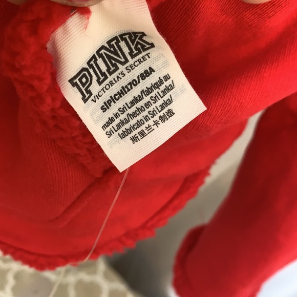 New! VS Pink Reversible Sherpa Hoodie/Jacket - Picture 3 of 10